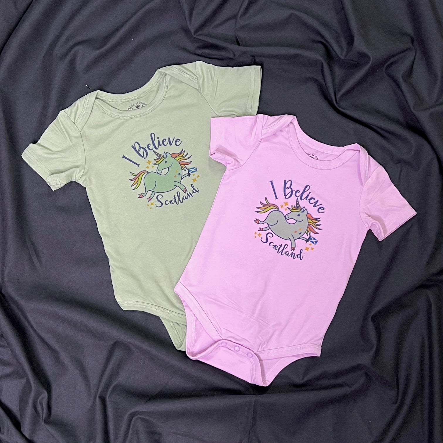 Infant Unicorn "I Believe, Scotland"Onesie