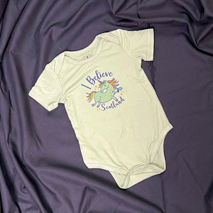 Infant Unicorn "I Believe, Scotland"Onesie