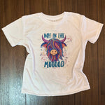 Kids Not in the Mooood Colorful Highland Coo Toddler and Youth Shirts