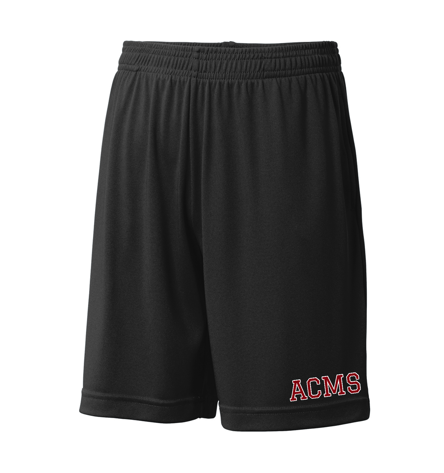 Middle School PE Black Athletic Shorts - 5" and 9" inseams
