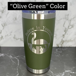 Not the Meek & Obedient Type Laser Engraved Powder Coated 20oz Double Walled Insulated Tumbler - Outlander Inspiration