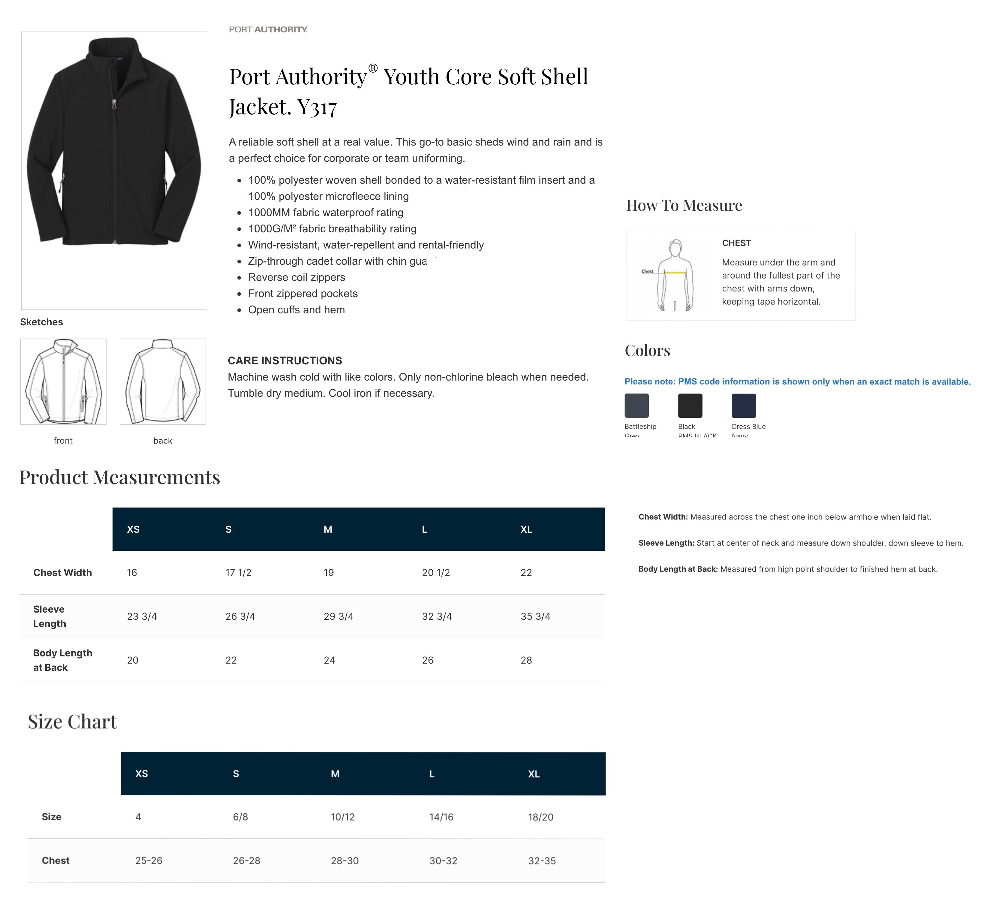 Youth Core Soft Shell Embroidered Jacket