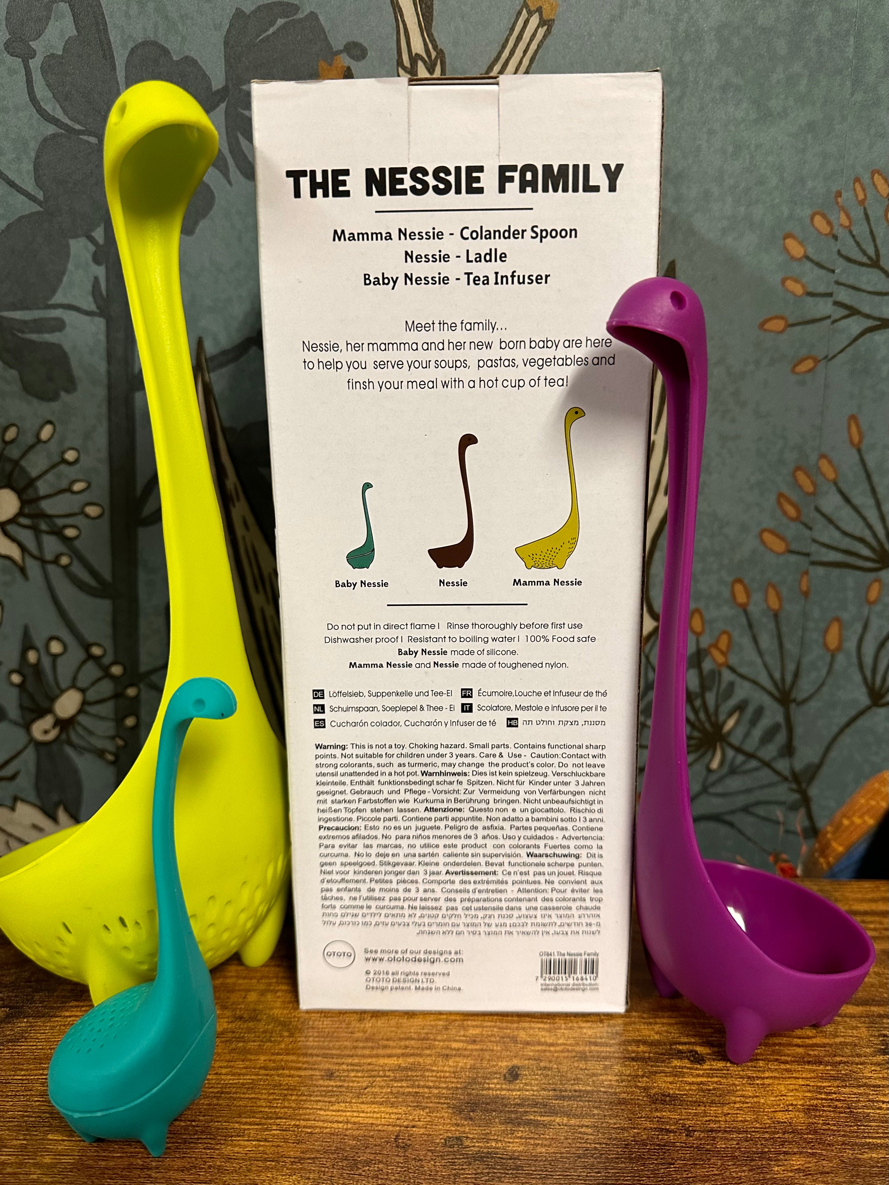 Nessie the Loch Ness Monster Ladles (Original and Mama Colander)