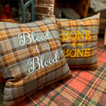 Bone of my Bone Outlander Inspired Embroidered Flannel Envelope Pillowcase