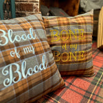 Bone of my Bone Outlander Inspired Embroidered Flannel Envelope Pillowcase