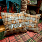 Bone of my Bone Outlander Inspired Embroidered Flannel Envelope Pillowcase