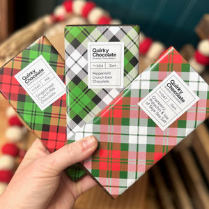 Peppermint Crunch Dark Chocolate Bar by Quirky Chocolate