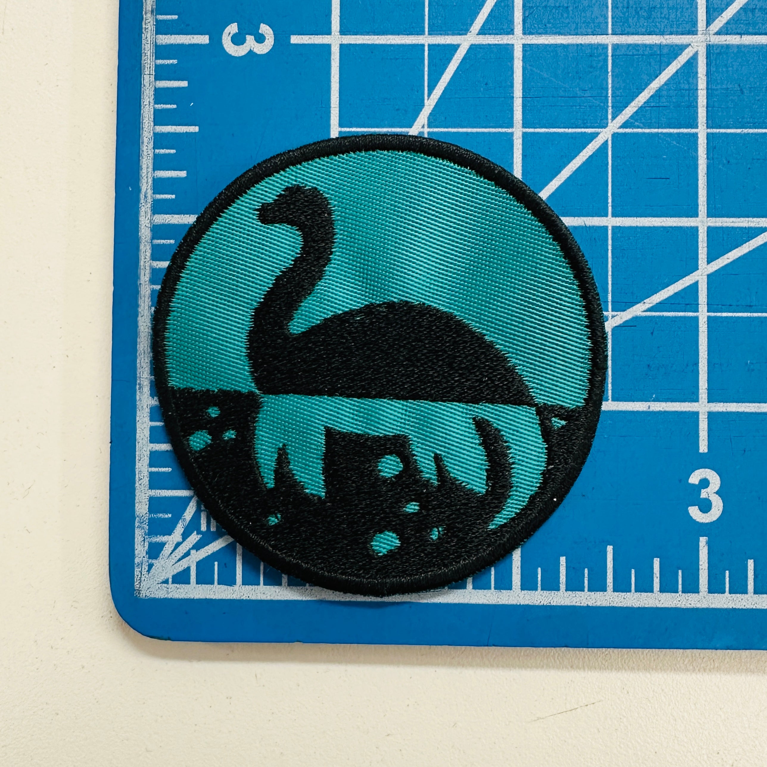 Loch Ness Monster Silhouette Iron-On Patches