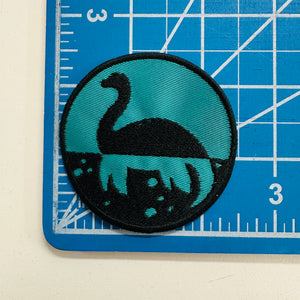 Loch Ness Monster Silhouette Iron-On Patches