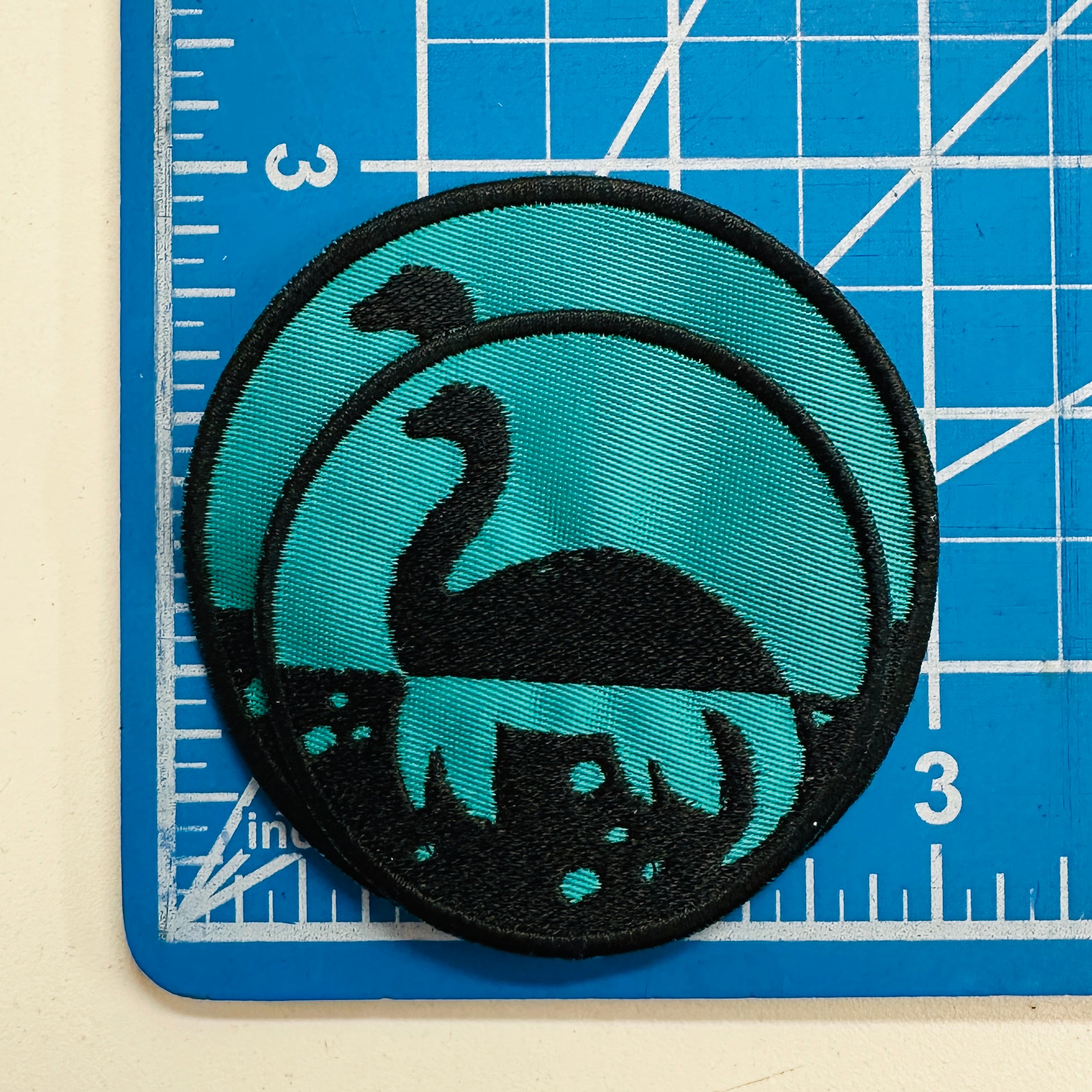 Loch Ness Monster Silhouette Iron-On Patches