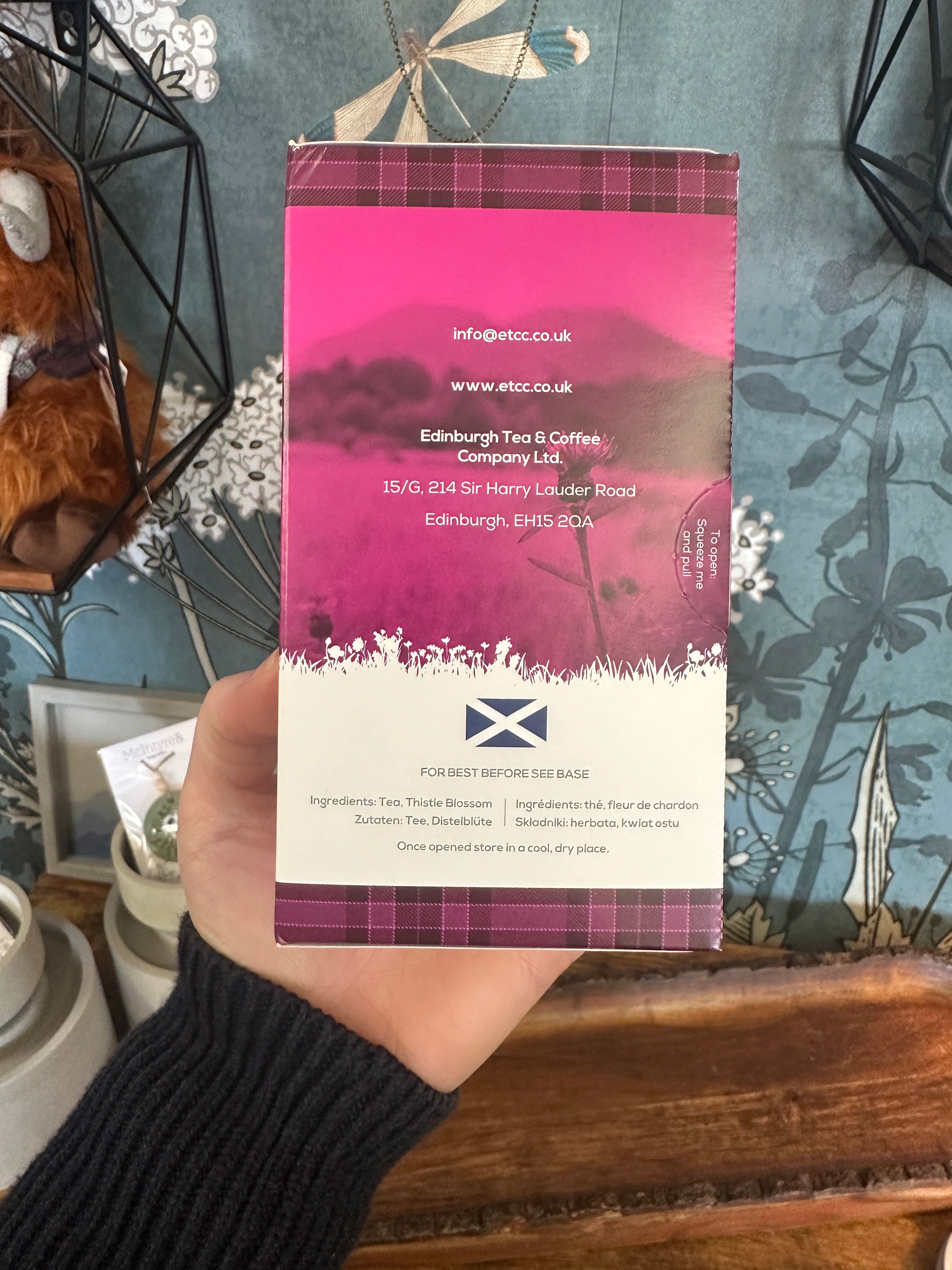 Scottish Thistle Tea by Edinburgh Tea & Coffee Company - Box of 25 Tea Bags
