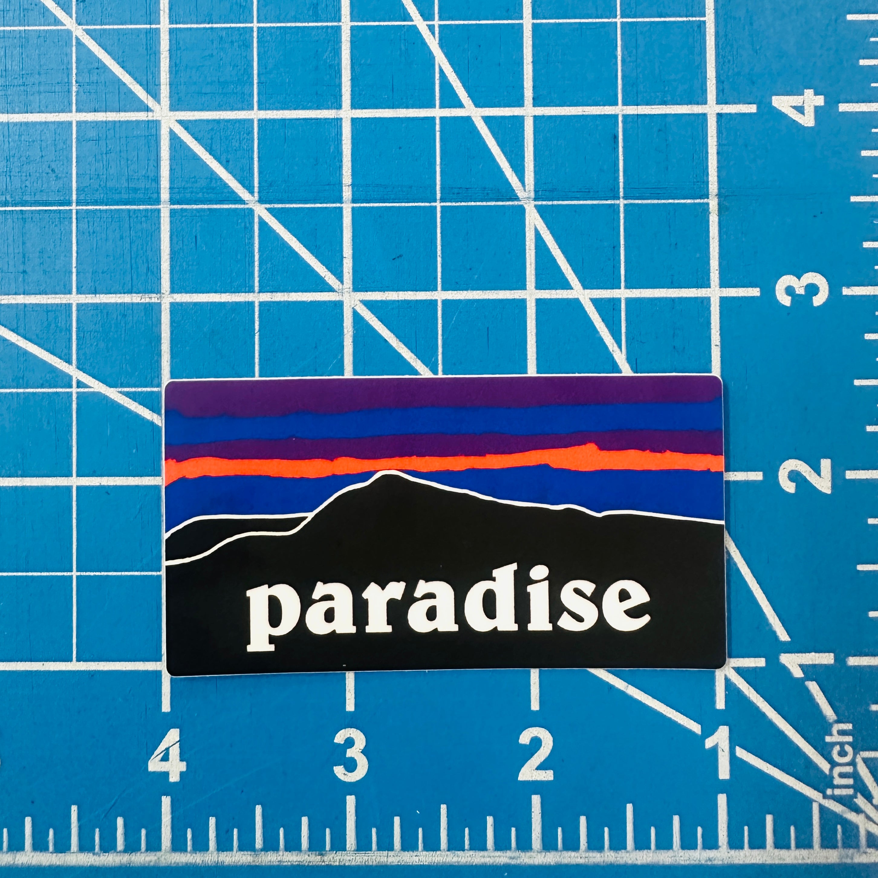 Paradise Sawmill Peak Silhouette 3" Sticker