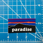 Paradise Sawmill Peak Silhouette 3" Sticker