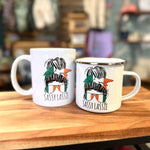 Sassy Lassie Irish Messy Bun 11oz Enamel and Ceramic Mugs