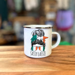 Sassy Lassie Irish Messy Bun 11oz Enamel and Ceramic Mugs