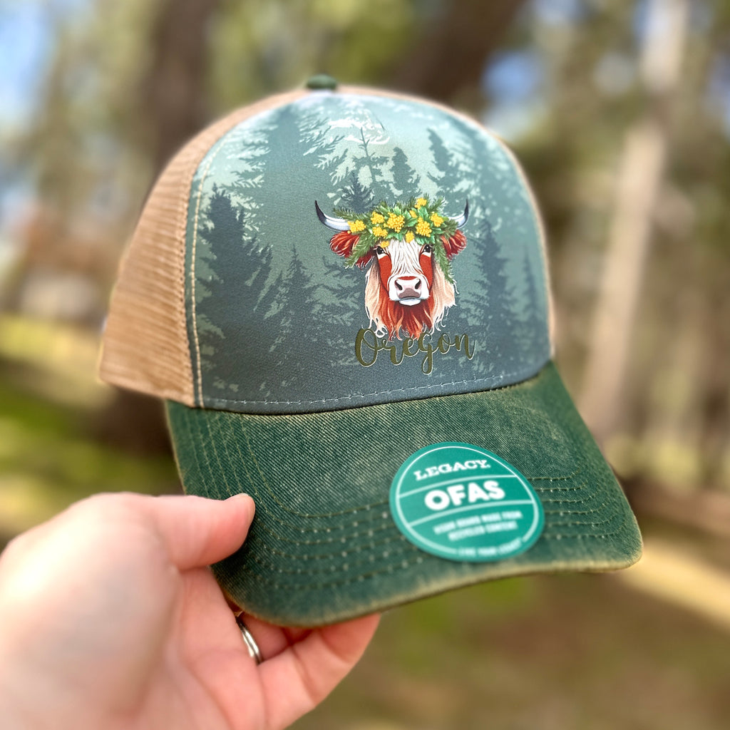 Oregon State Coo Patterned Legacy Trucker Hat