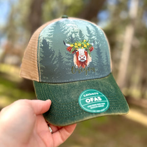 Oregon State Coo Patterned Legacy Trucker Hat