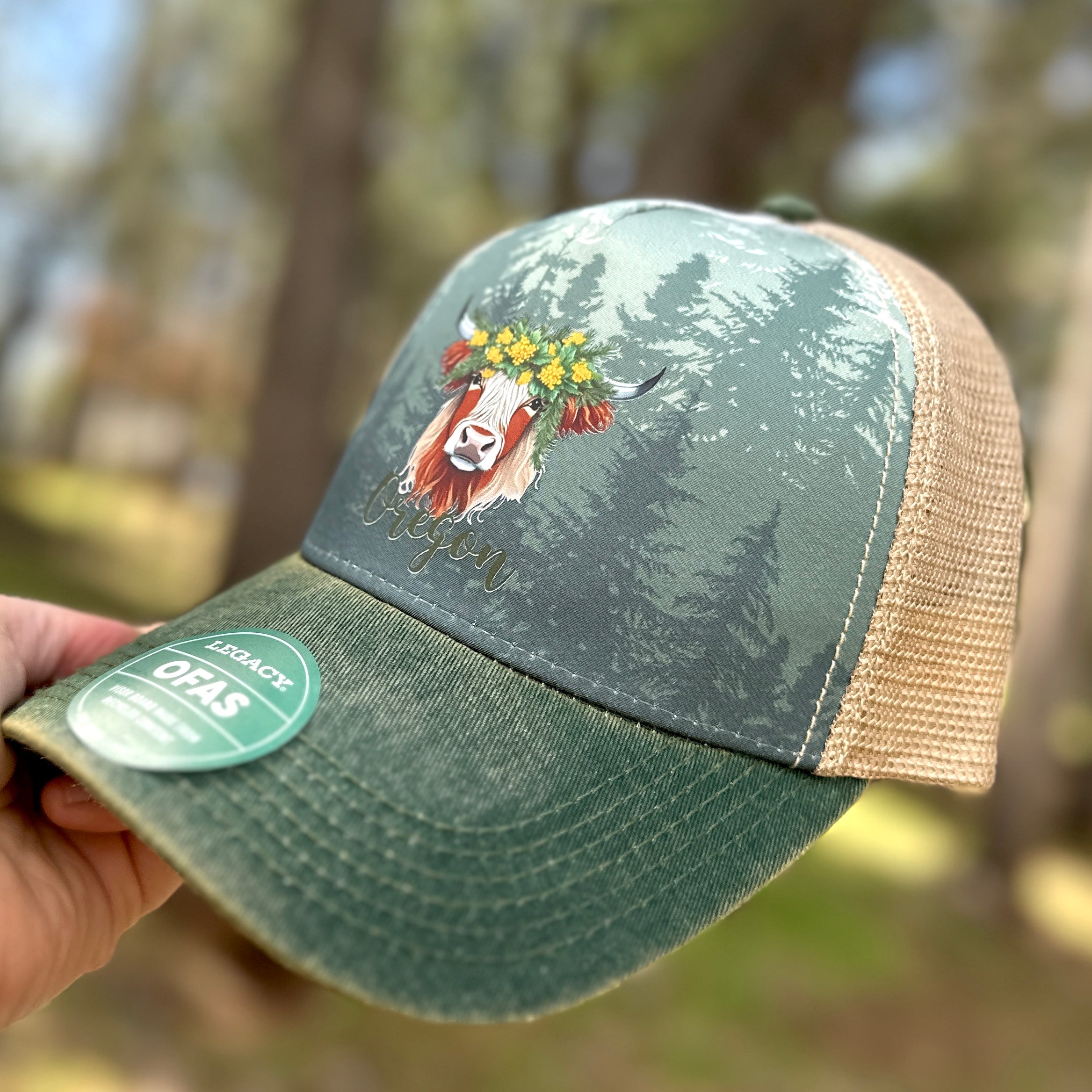 Oregon State Coo Patterned Legacy Trucker Hat