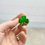 Irish Shamrock Small Enamel Coated Metal Pins