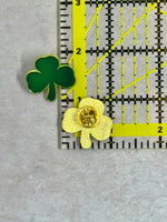Irish Shamrock Small Enamel Coated Metal Pins