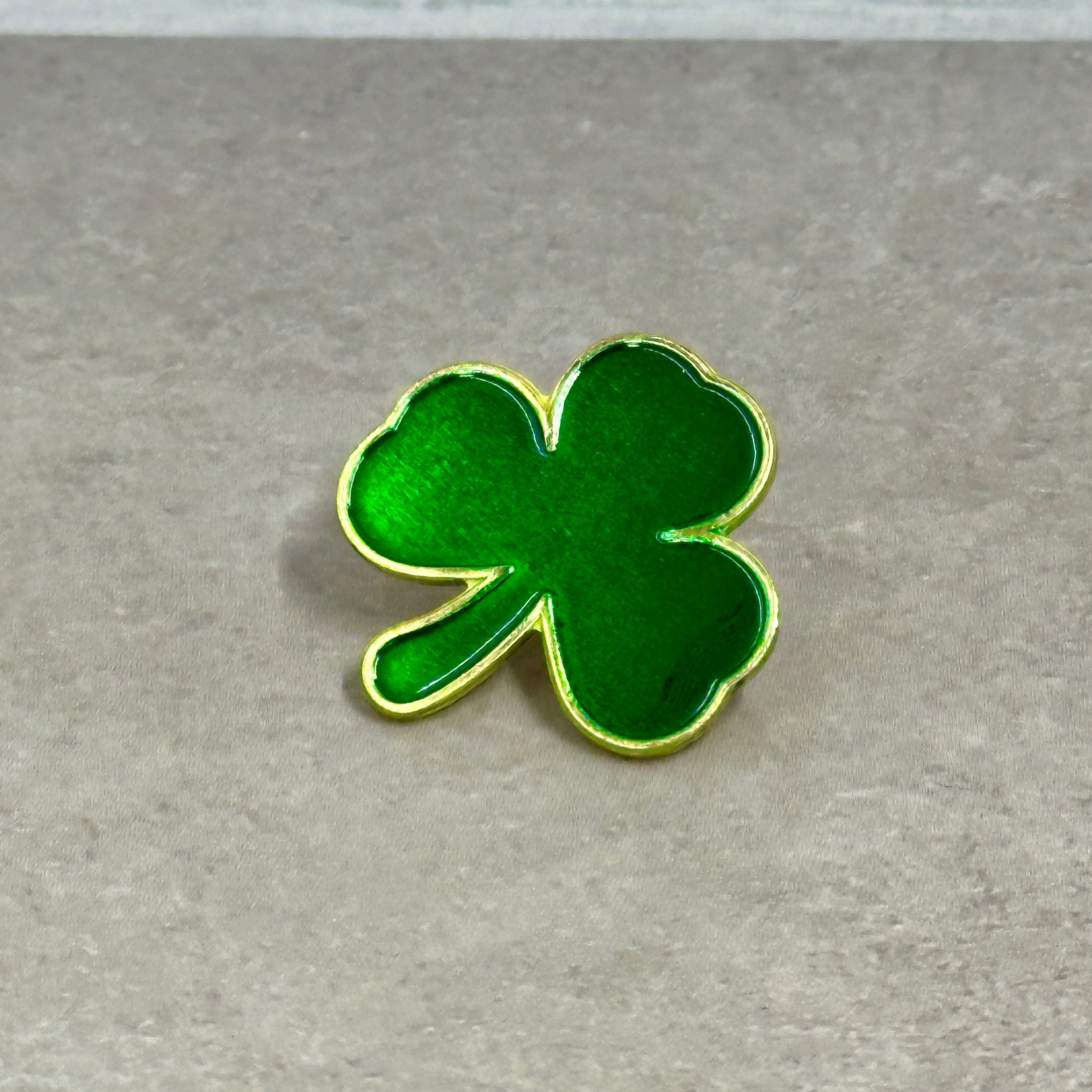 Irish Shamrock Small Enamel Coated Metal Pins