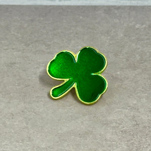 Irish Shamrock Small Enamel Coated Metal Pins