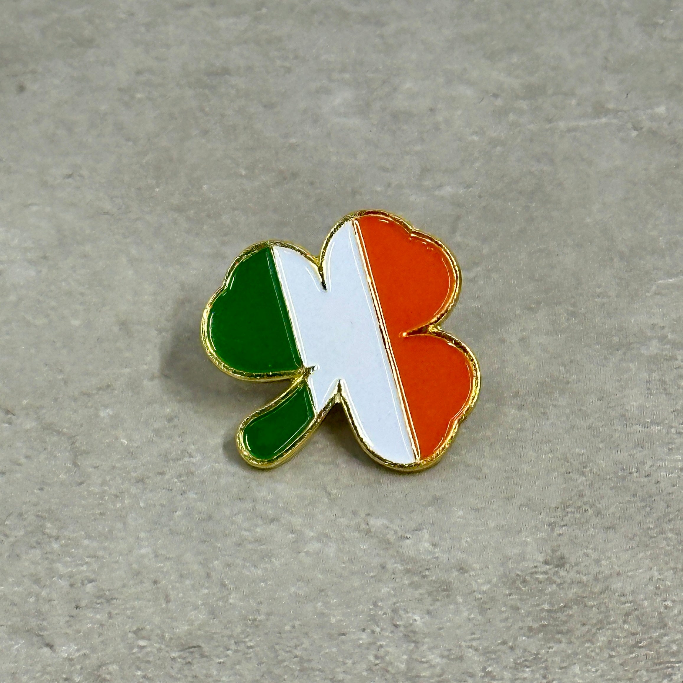 Irish Shamrock Small Enamel Coated Metal Pins