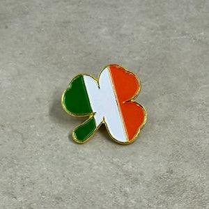 Irish Shamrock Small Enamel Coated Metal Pins
