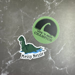 Loch Ness Monster "Messy Nessie" 3" Sticker