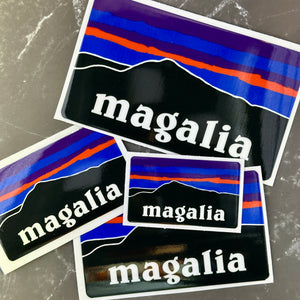 Magalia Sawmill Peak Silhouette Decal Stickers