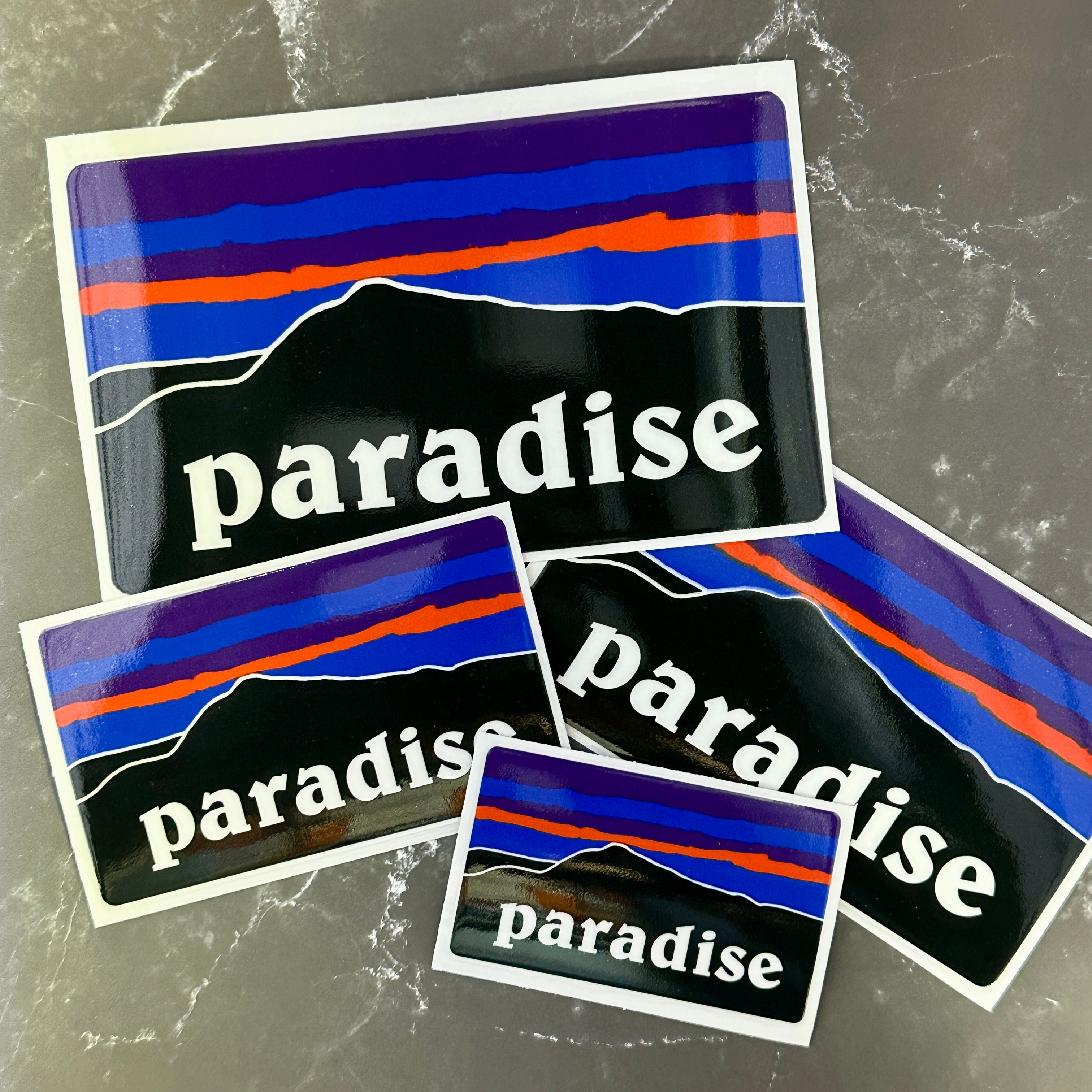 Paradise Sawmill Peak Silhouette Decal Stickers