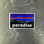Paradise Butte Creek Canyon Silhouette Decal Stickers