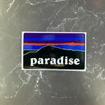 Paradise Sawmill Peak Silhouette Decal Stickers