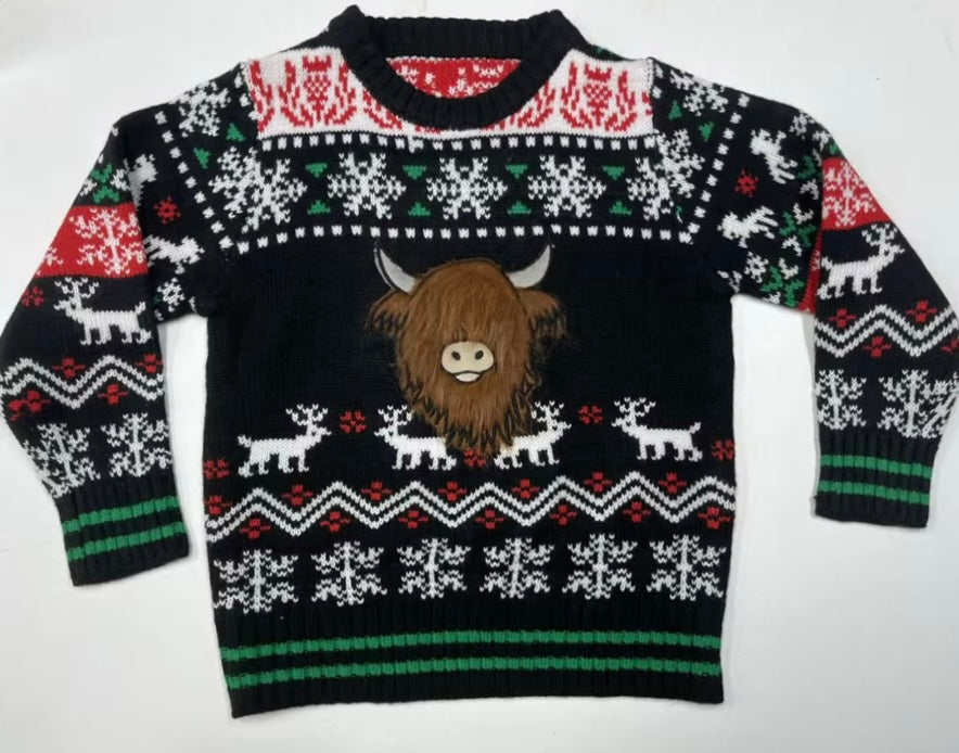 PRE-ORDER *NEW* Hairy Highland Coo Ugly Christmas Sweater