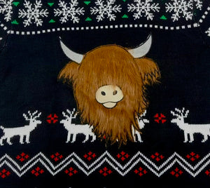 PRE-ORDER *NEW* Hairy Highland Coo Ugly Christmas Sweater