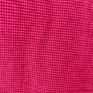 Red and Bright Pink Houndstooth Plaid Flannel Infinity or Blanket Scarf