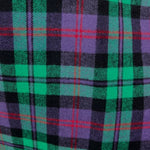 Spearmint Green, Purple, Deep Red and Black Plaid Flannel Infinity or Blanket Scarf