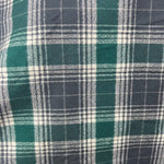Warm Dark Grey, Emerald and Creamy White Luxe Collection Plaid Infinity and Blanket Scarves