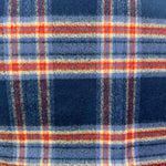 Navy, Dusty Blue, Persimmon and Cream Luxe Collection Plaid Infinity and Blanket Scarves
