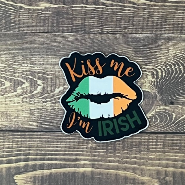 Kiss Me I'm Irish 2" Sticker