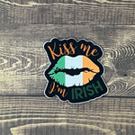 Kiss Me I'm Irish 2" Sticker