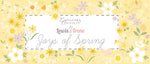 Springtide in Sunshine Yellow  - Fabric by the 1/4 Yard
