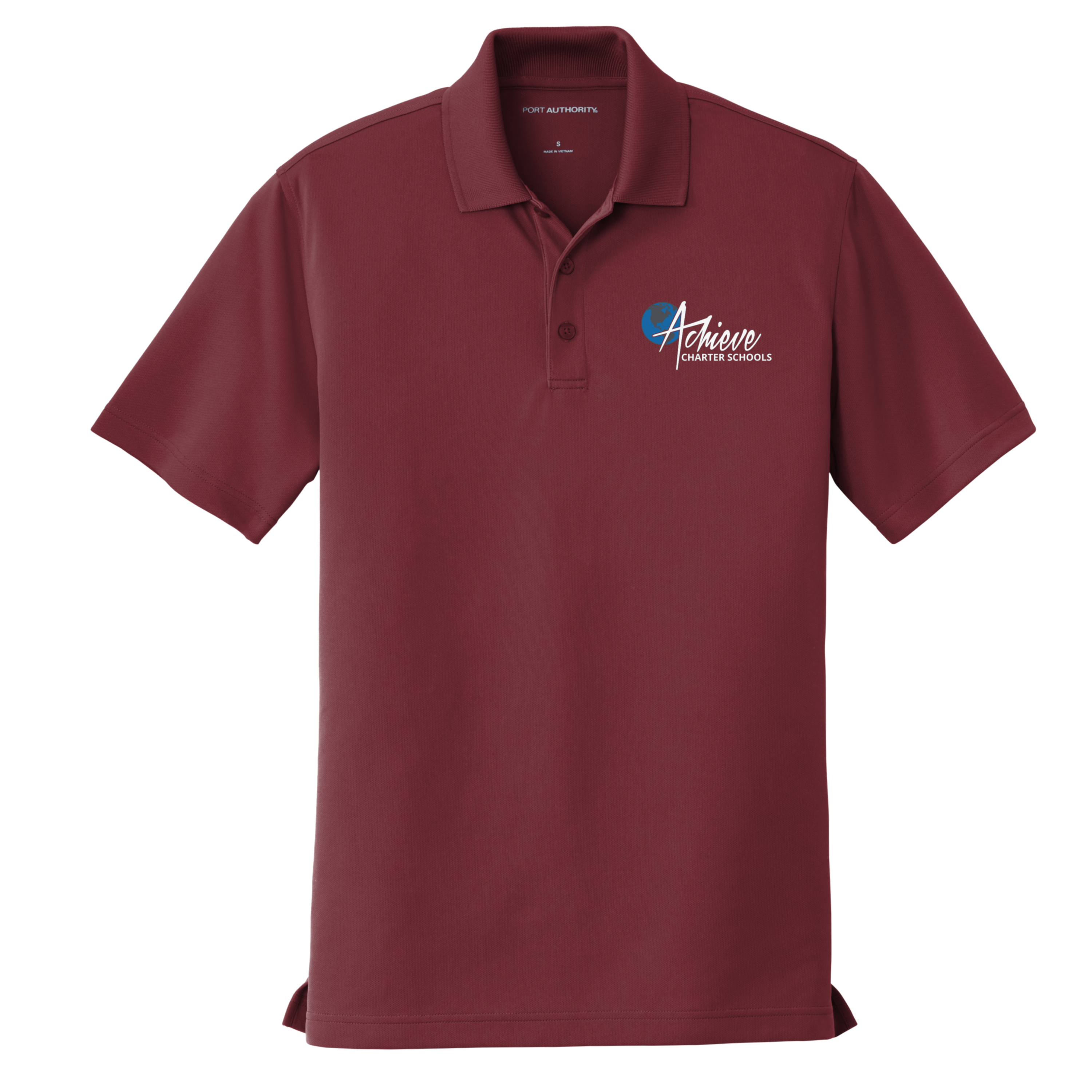 Adult Size Dry-Zone Embroidered Polo Shirts - Middle School
