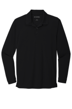 Adult Size Dry-Zone Long Sleeve Embroidered Polo Shirts - Middle School