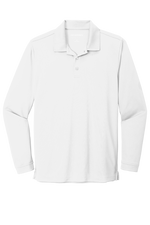 Adult Size Dry-Zone Long Sleeve Embroidered Polo Shirts - Elementary School