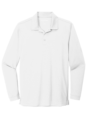 Adult Size Dry-Zone Long Sleeve Embroidered Polo Shirts - Elementary School