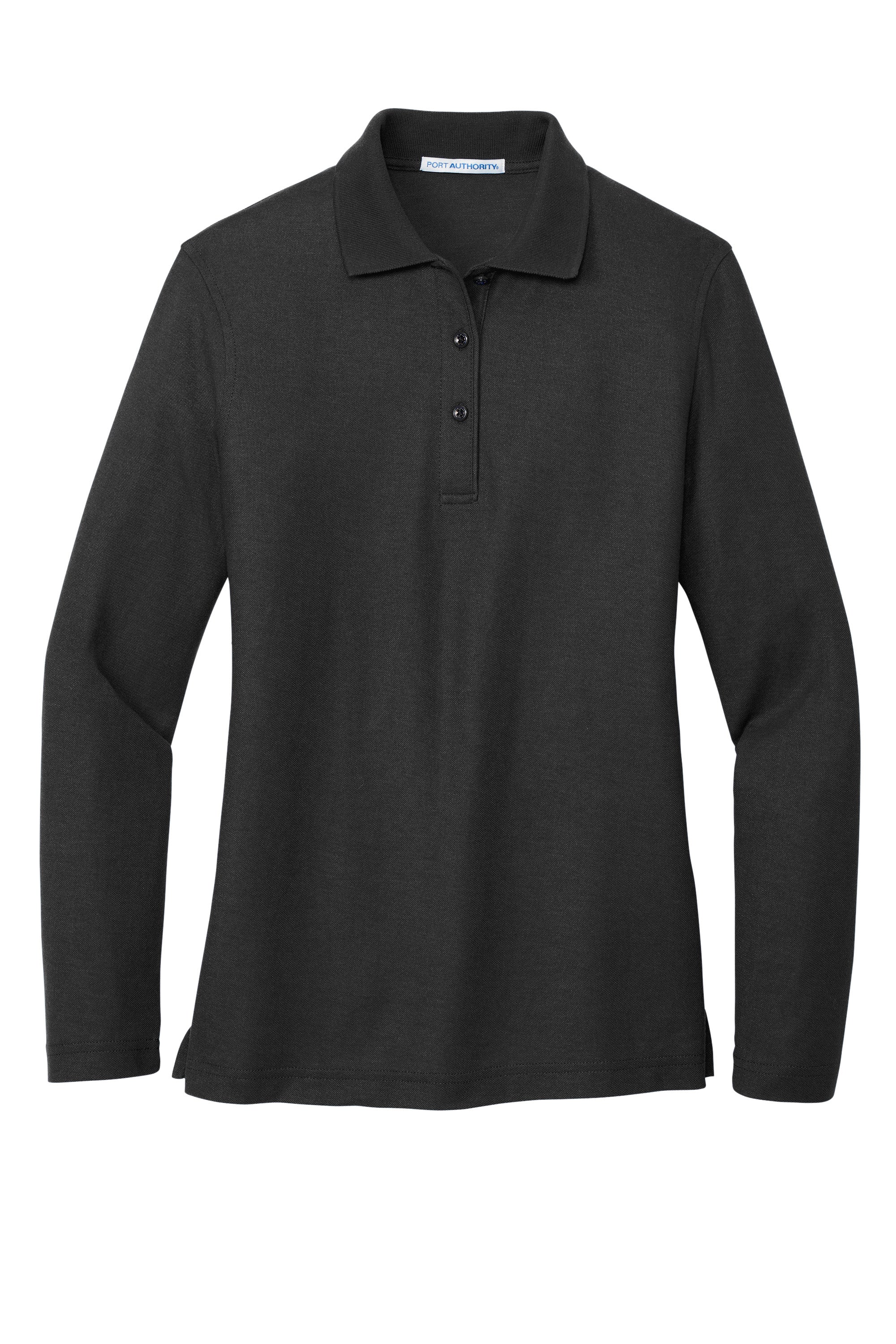 Adult Women's Pique Long Sleeve Embroidered Polo Shirts - Middle School