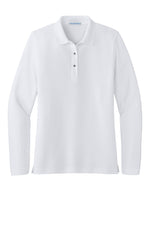 Adult Women's Pique Long Sleeve Embroidered Polo Shirts - Elementary School