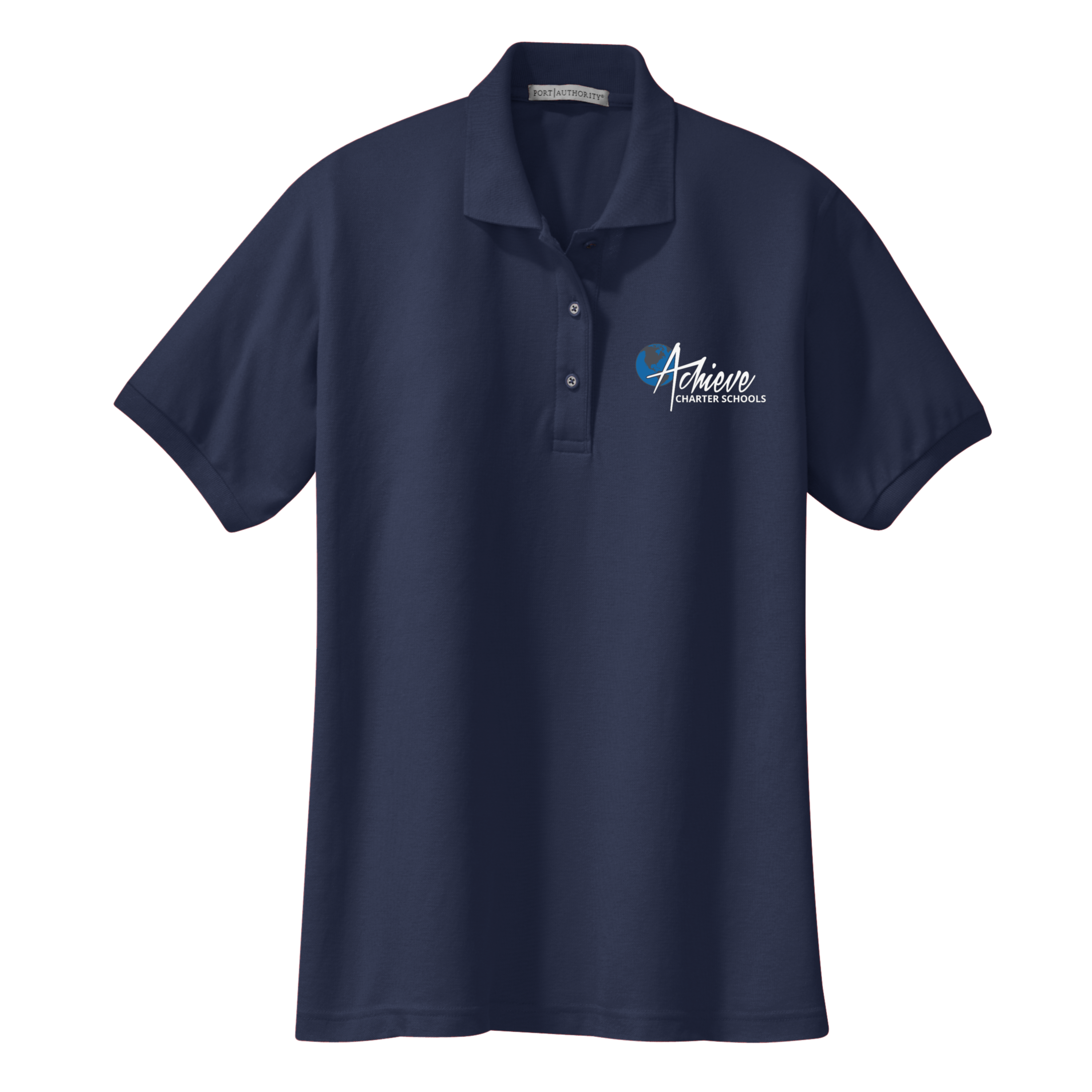 Adult Women's Pique Size Embroidered Polo Shirts - Elementary School