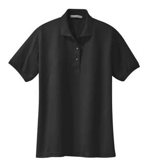 Adult Women's Pique Size Embroidered Polo Shirts - Middle School
